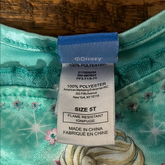 Disney Blue and Pink Embellished Puff Sleeve Sundress - Picture 2 of 3